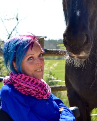 Tina Jahns mit Pferd
