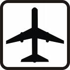 Symbol für ein Flugzeug