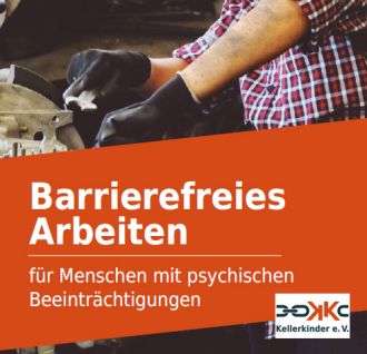 Deckblatt der Broschüre Barrierefreies Arbeiten