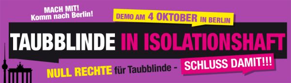 Banner zur Demo am 4. Oktober in Berlin