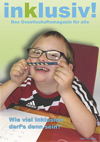 Henri auf dem Titel von inklusiv! 1/2014