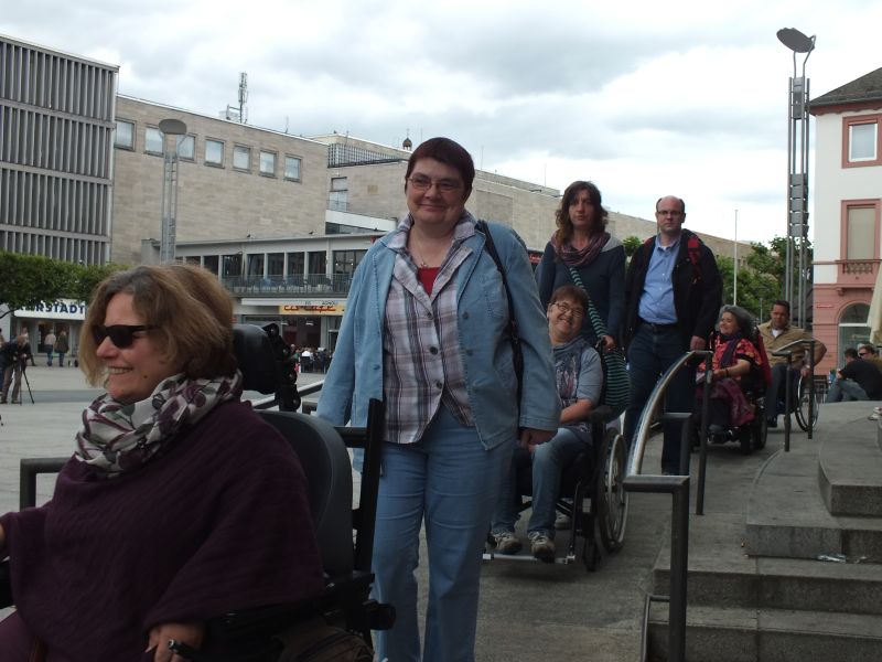 Auf der Rampe am Staatstheater