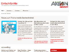 Webseite von Einfach fuer alle