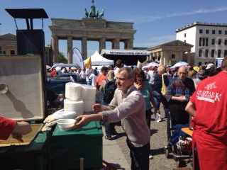 Am Brandenburger Tor im vergangenen Jahr