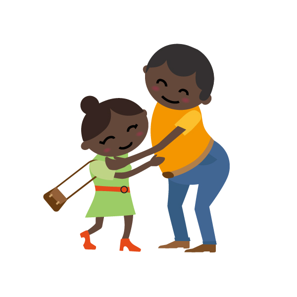 Emoji Vater und Tochter
