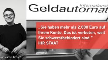 Plakat für die Petition von Constantin Grosch