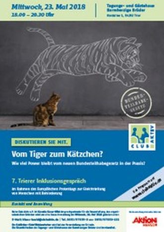 Plakat für die Veranstaltung am 23.5.2018