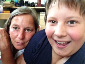 Sabine Weise und ihr Sohn Frederic
