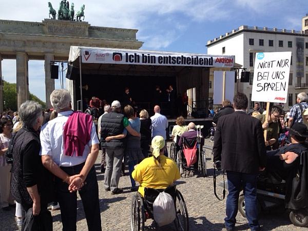 Heute am Brandenburger Tor