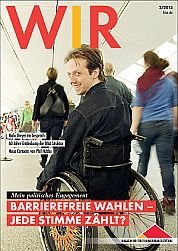WIR-Titel mit Rollstuhlfahrer