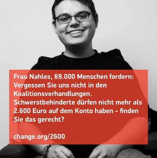 Constantin Grosch mit seiner Forderung an Andrea Nahles