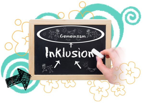 Webgrafik Inklusion des Projekts Jugend gemeinsam aktiv