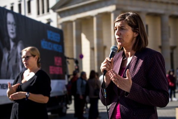 Katrin Göring-Eckardt bei der Demonstration von AbilityWatch 2016