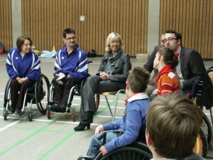 Doris Ahnen und die Rollikids des TV Laubenheim