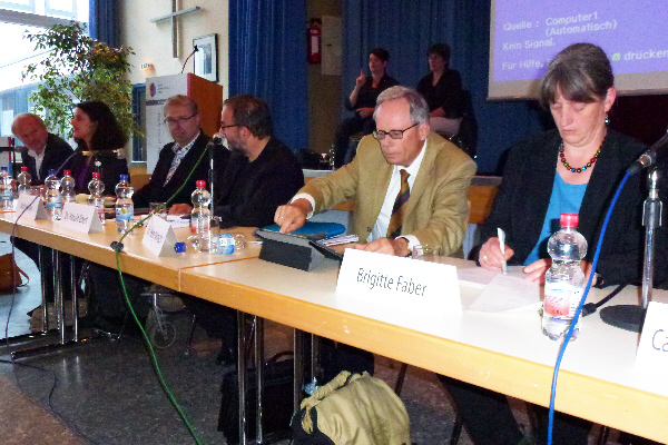 v.l. Dr. Hans-Jürgen Fahn MdL, Homaira Mansury, Michael Gerr, Dr. Harald Ebert, Dr. Peter Motsch, Brigitte Faber
