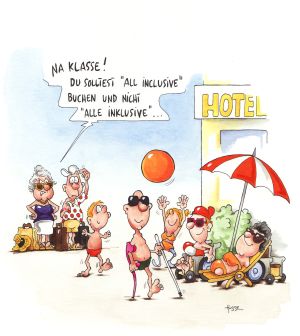 Cartoon: alle inklusive