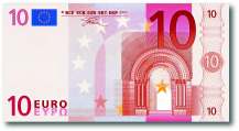 Zehn Euro Schein